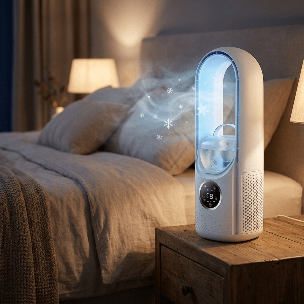 BREEZA Nova Bladeless Air Cooler for Restful Nights