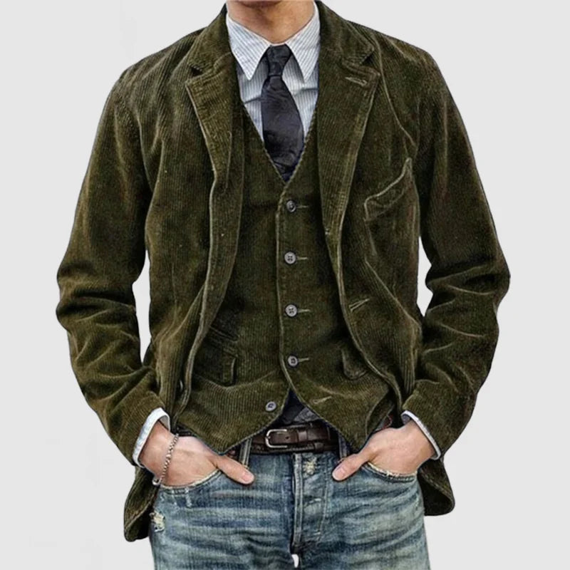 Vintage Men's Blazer and Waistcoat Set – Alexander