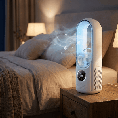 BREEZA Nova Bladeless Air Cooler for Restful Nights