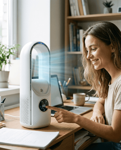 BREEZA Nova Bladeless Air Cooler for Restful Nights