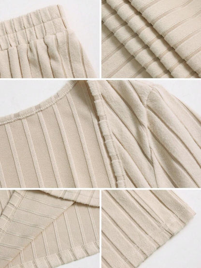 Weeklong Women Plus Size Plush Fabric Loose Collar Top, Warm Casual 2 Pieces Set, Autumn/Winter Fall