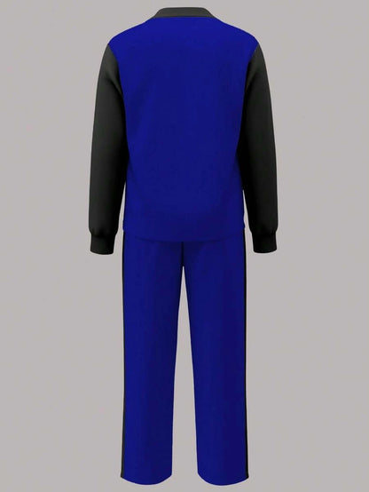 Women's Casual Set, Collared Loose Top And Wide Leg Pants 2 Pieces Outfit, Autumn/Winter Spring Elegant