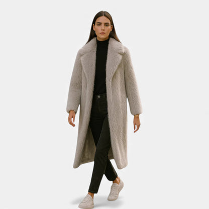 Mavenburry | Women’s Long Faux-Fur Overcoat