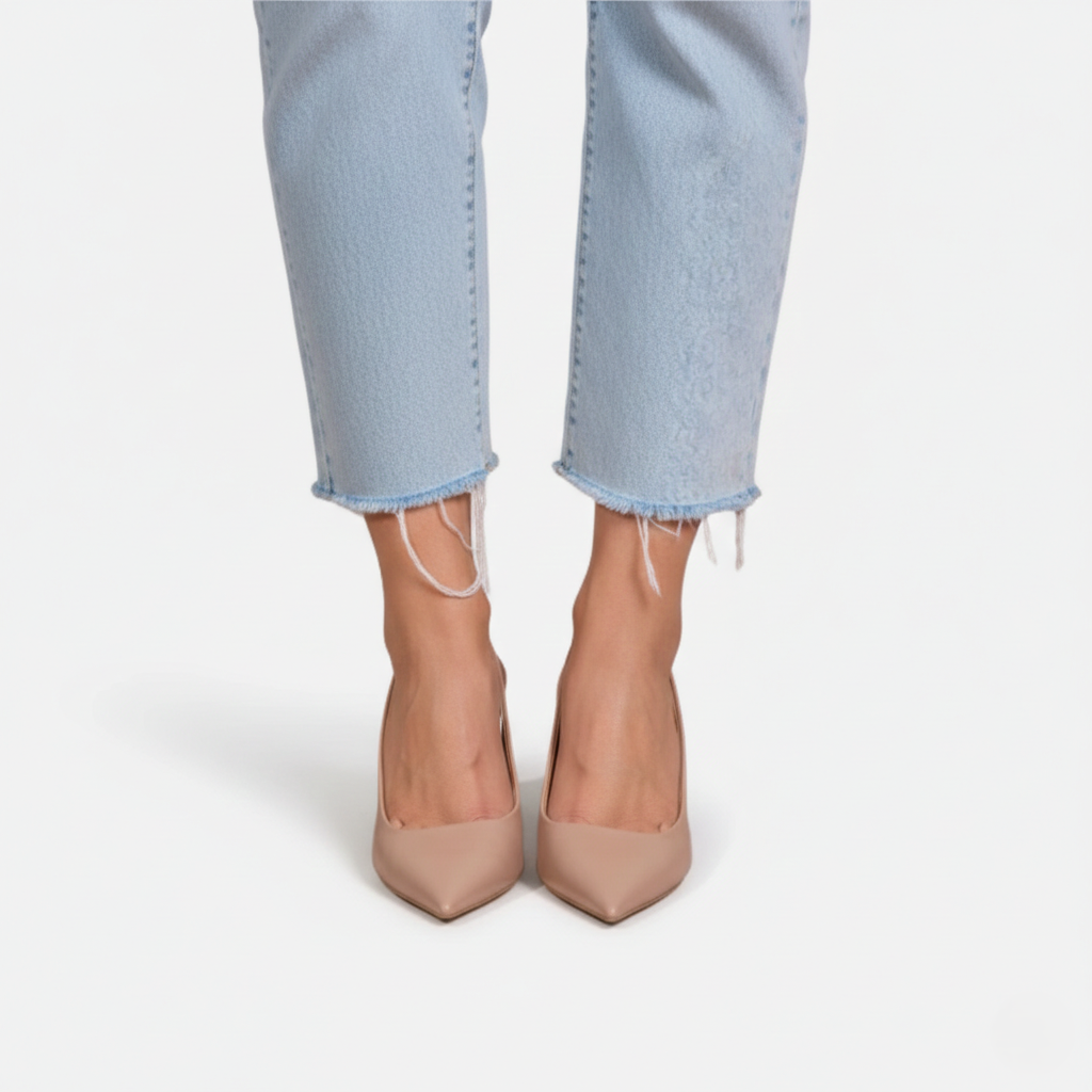 Slingback Heel Women's Pointed Toe Kitten Heel