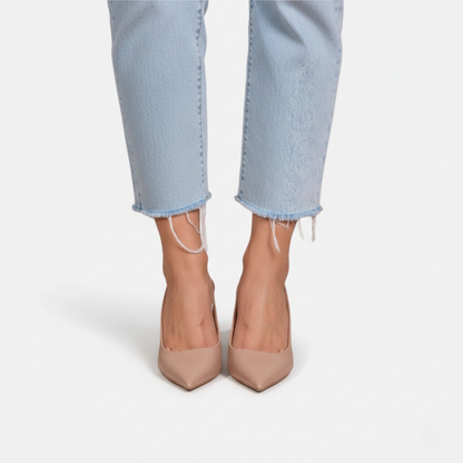 Slingback Heel Women's Pointed Toe Kitten Heel