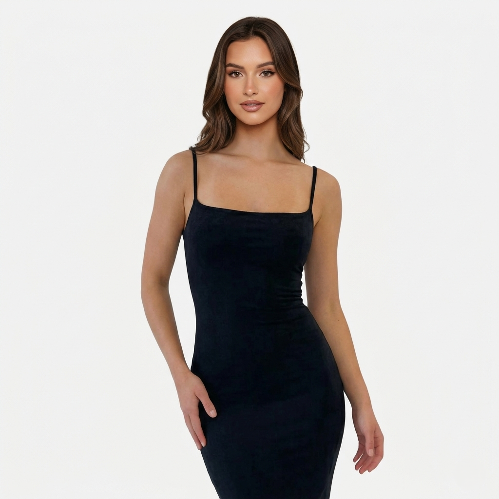 Bodycon Maxi Dress Women's Sleeveless Cami Strap
