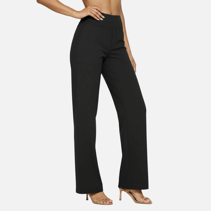 High Waisted Pants Women’s Pull-on Straight Leg