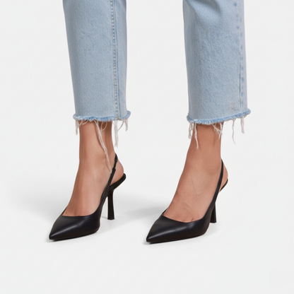 Slingback Heel Women's Pointed Toe Kitten Heel