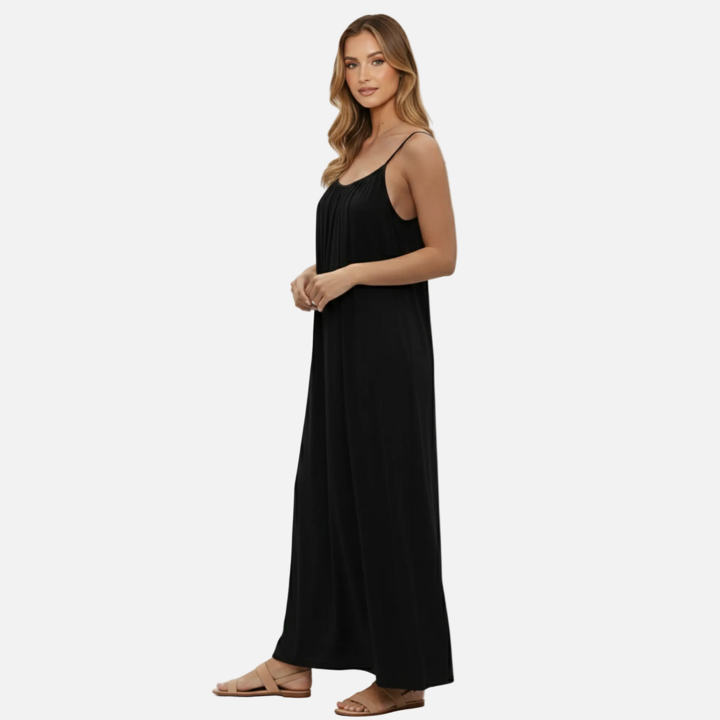 Maxi Dress Women's Flowy Spaghetti Strap Backless