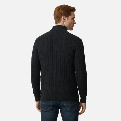 Mavenburry | Men’s Cable Knit Half Zip Sweater