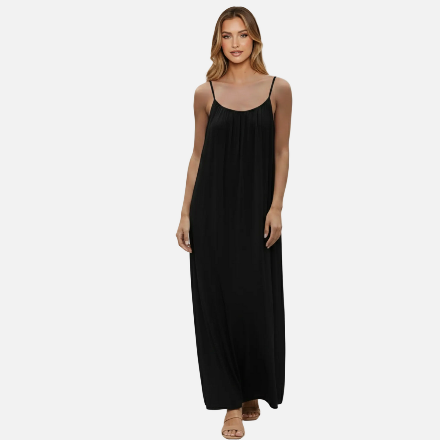 Maxi Dress Women's Flowy Spaghetti Strap Backless