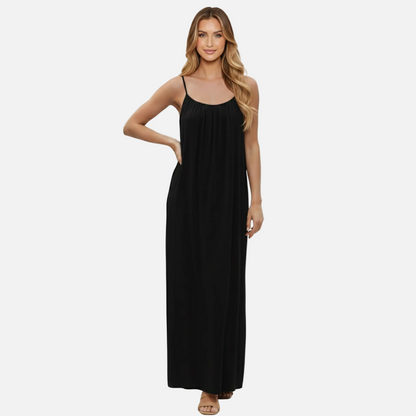 Maxi Dress Women's Flowy Spaghetti Strap Backless