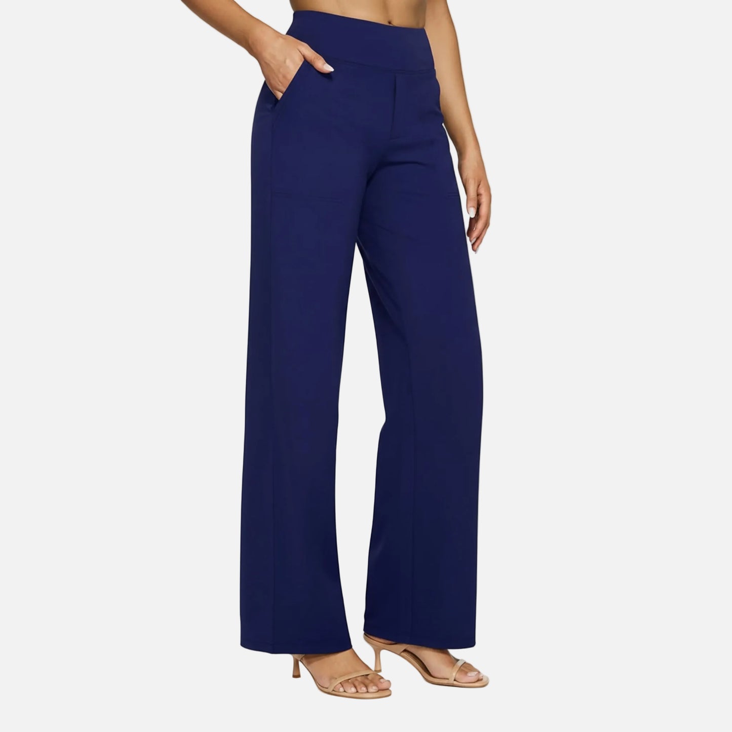 High Waisted Pants Women’s Pull-on Straight Leg