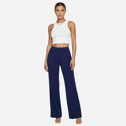 High Waisted Pants Women’s Pull-on Straight Leg