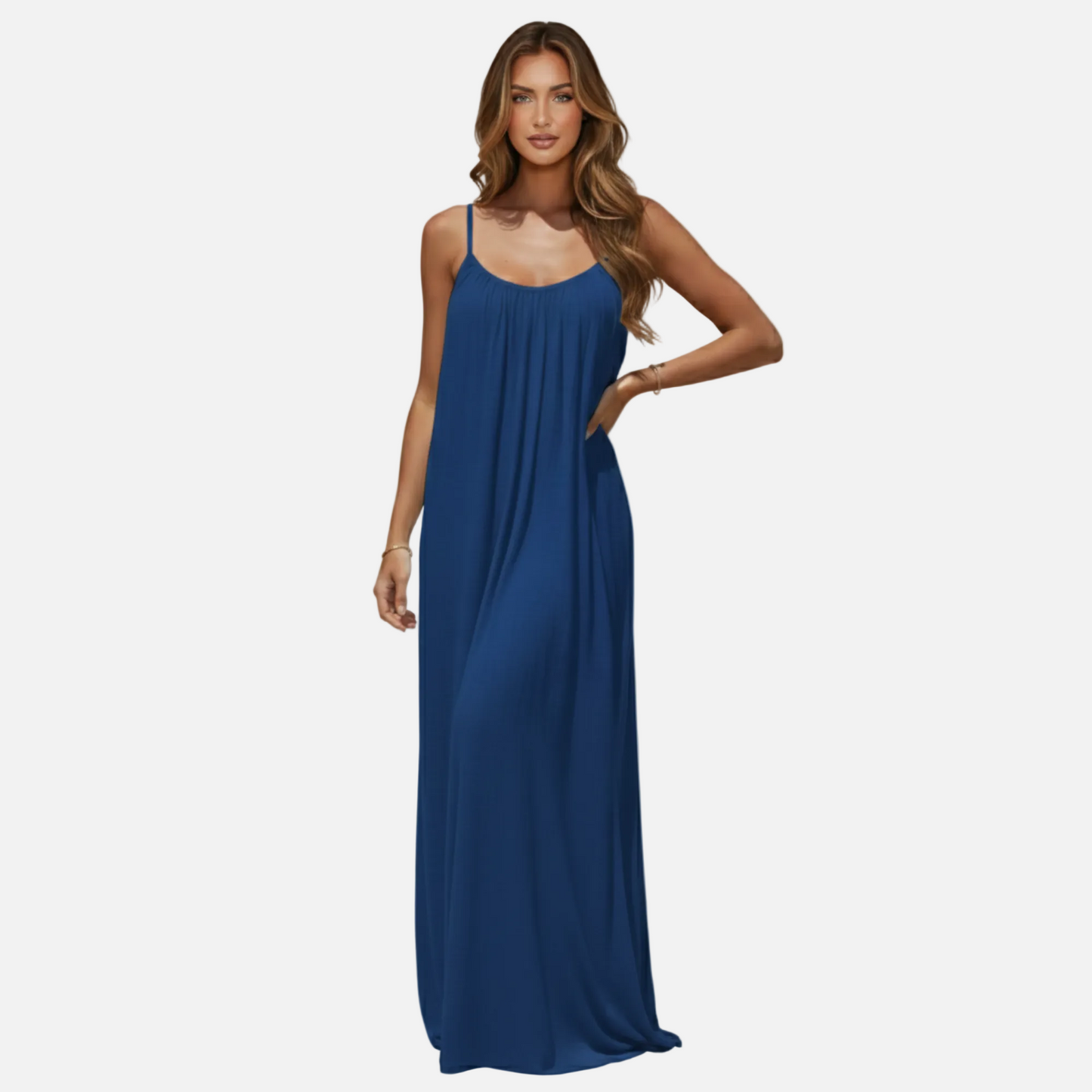 Maxi Dress Women's Flowy Spaghetti Strap Backless