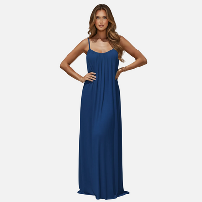 Maxi Dress Women's Flowy Spaghetti Strap Backless