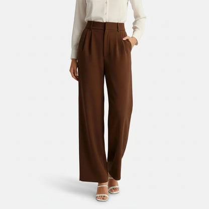 Mavenburry | Women’s High Waisted Wide Leg Tailored Trousers