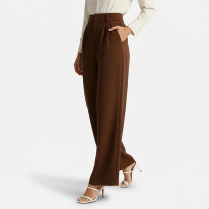 Mavenburry | Women’s High Waisted Wide Leg Tailored Trousers