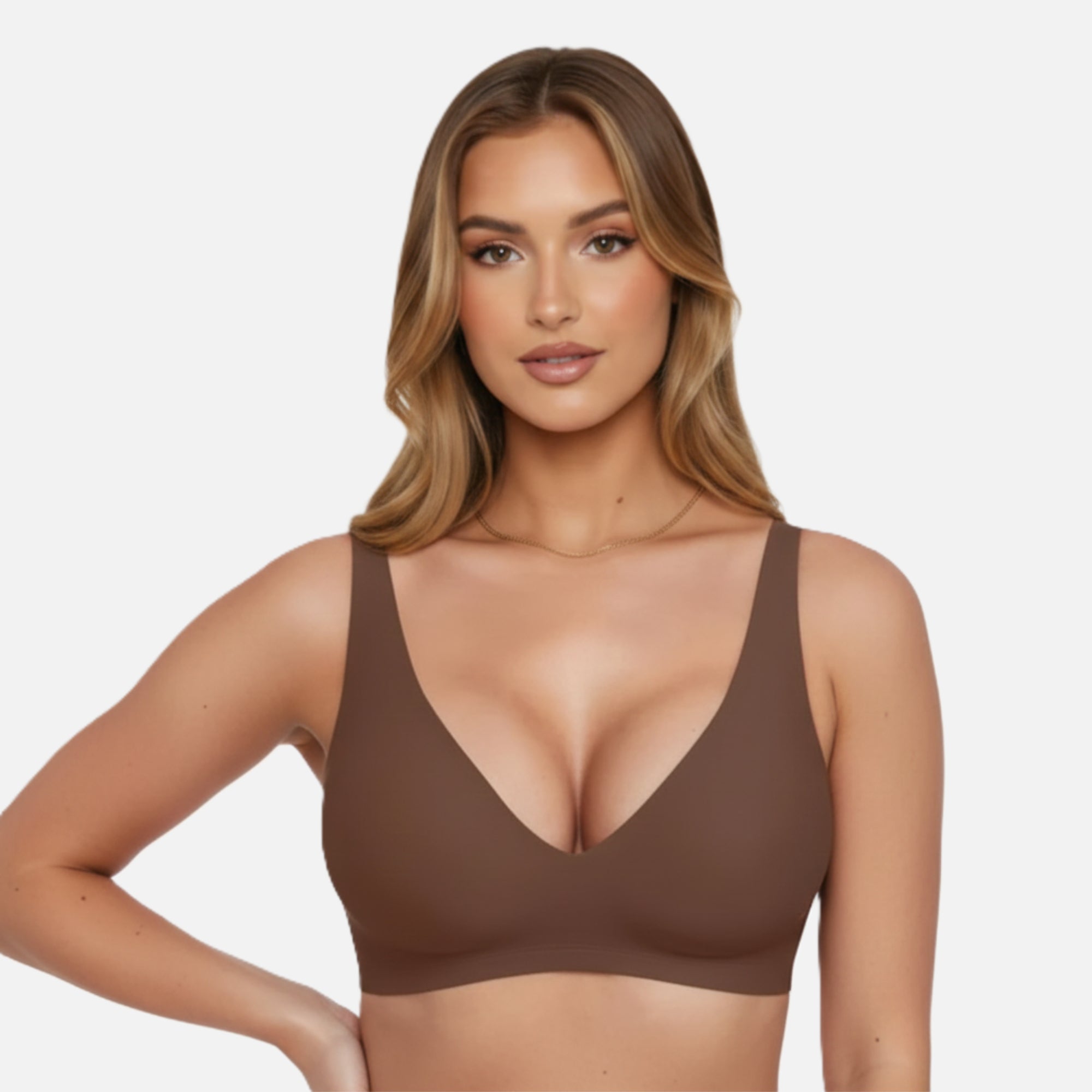 Bra Women's Seamless Wireless V-neck