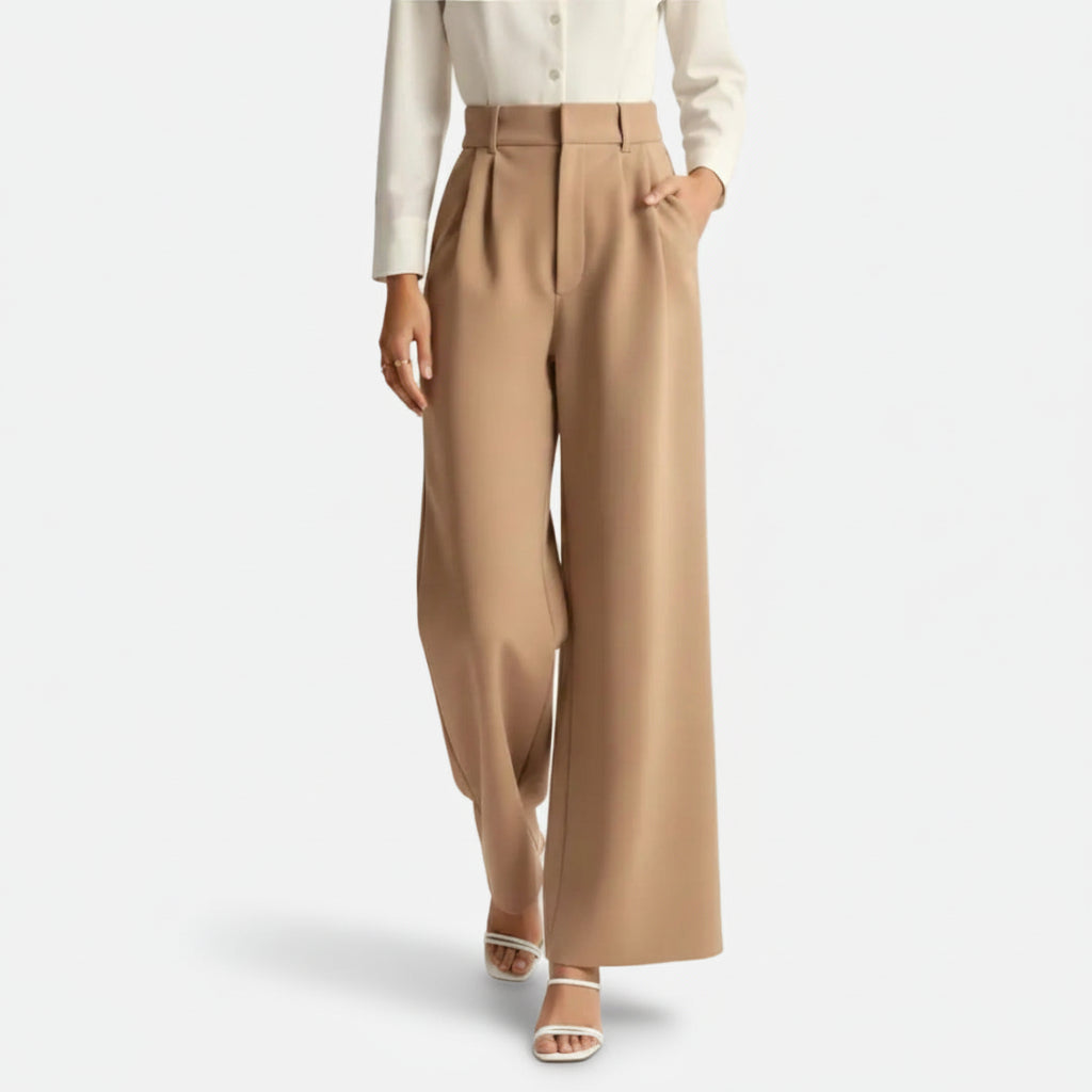 Mavenburry | Women’s High Waisted Wide Leg Tailored Trousers