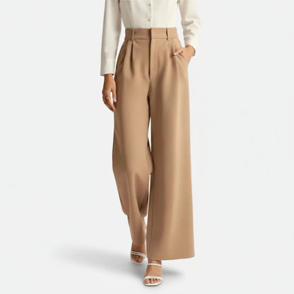 Mavenburry | Women’s High Waisted Wide Leg Tailored Trousers