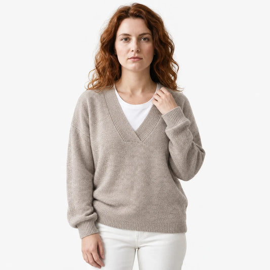 Cashmere V-Neck Women's Jumper - Sofia