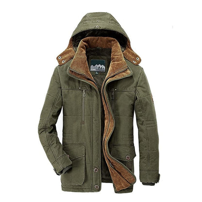 Comfortable Men's Winter Jacket with Multiple Pockets - Max