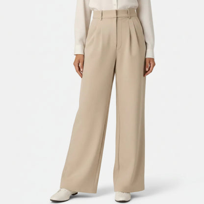 Mavenburry | Women’s High Waisted Wide Leg Tailored Trousers