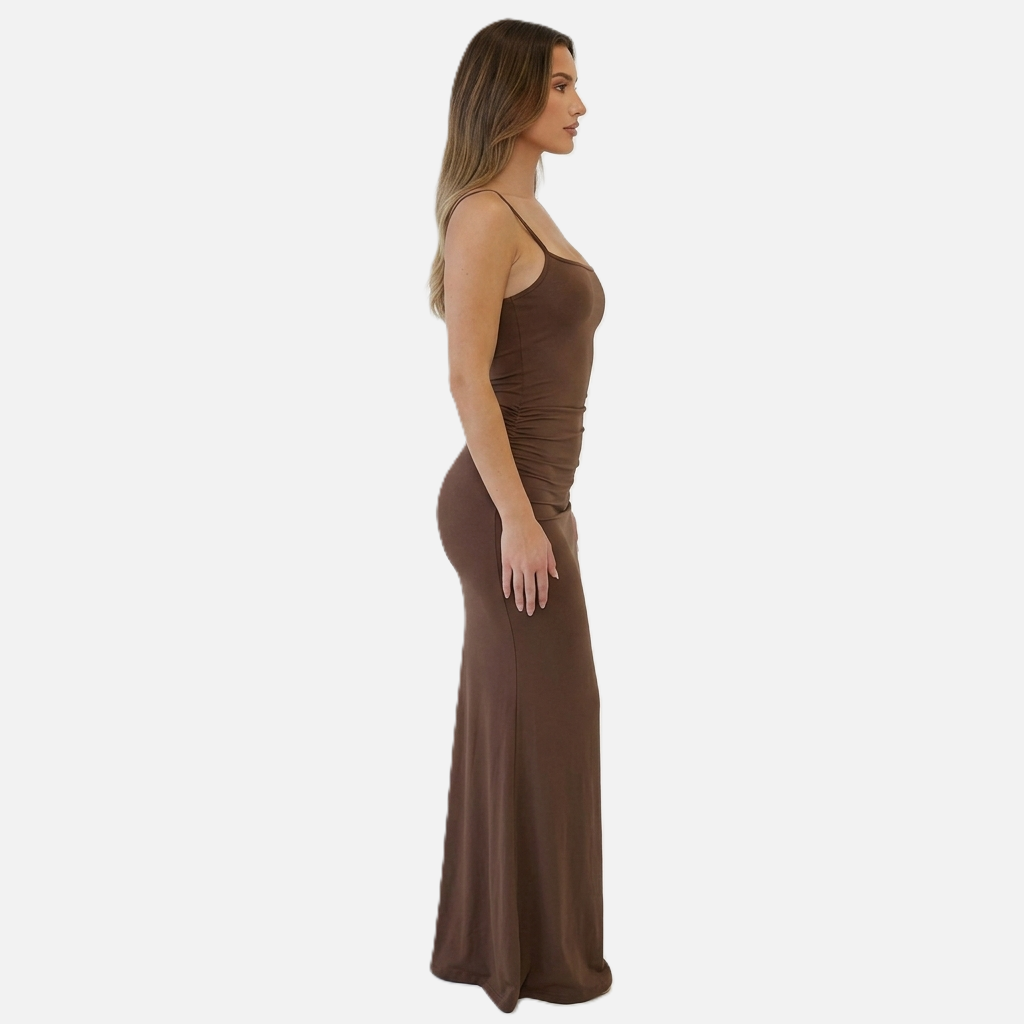 Bodycon Maxi Dress Women's Sleeveless Cami Strap