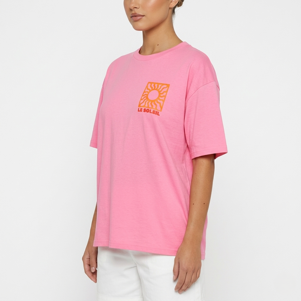 Graphic T-Shirt Women's Crew Neck Le Soleil Print