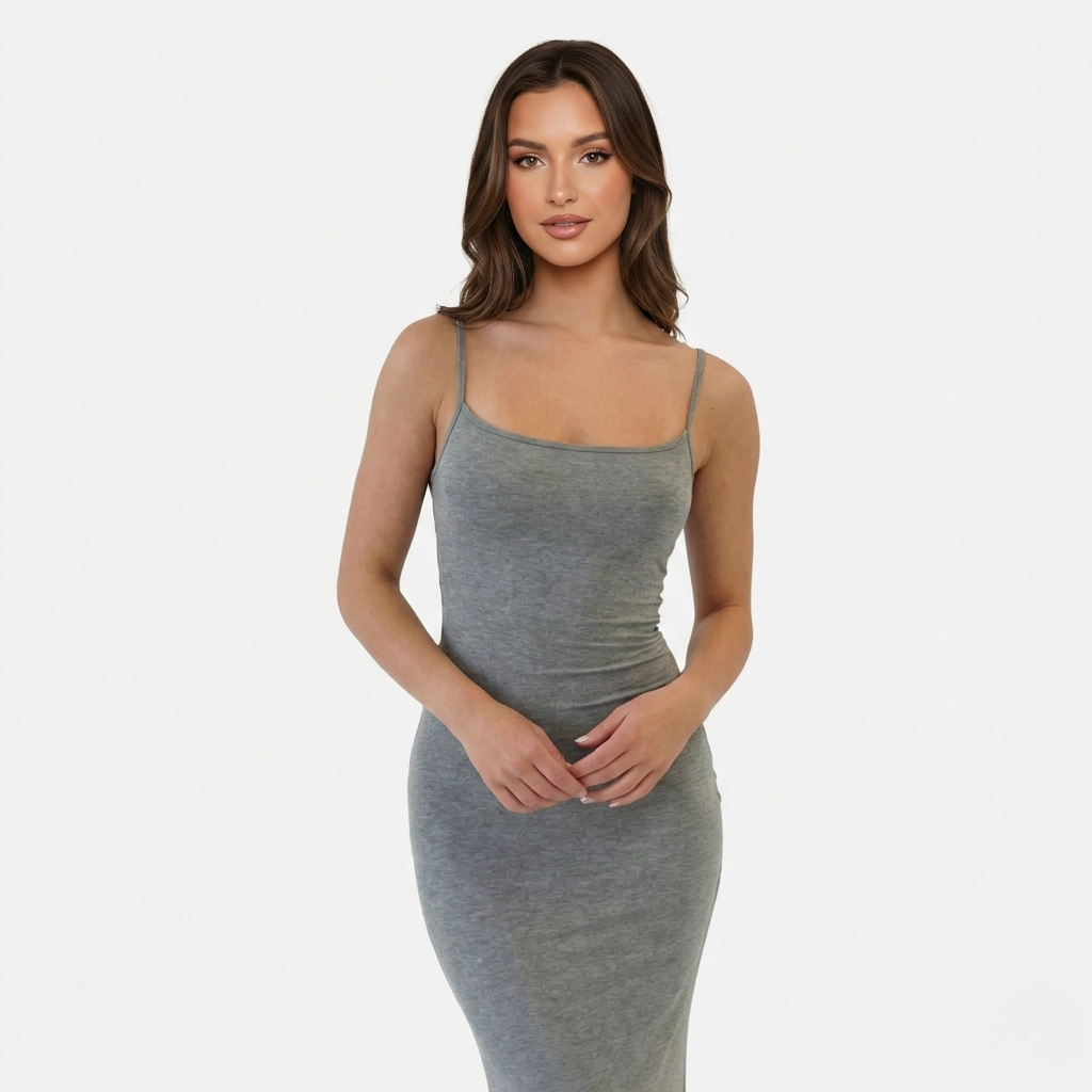 Bodycon Maxi Dress Women's Sleeveless Cami Strap