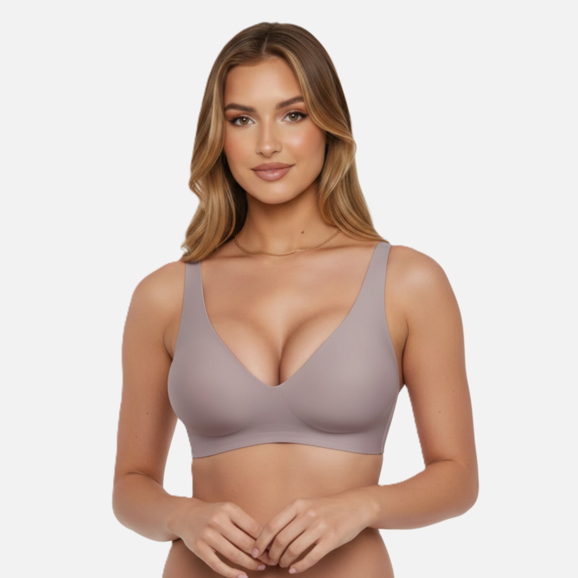 Bra Women's Seamless Wireless V-neck