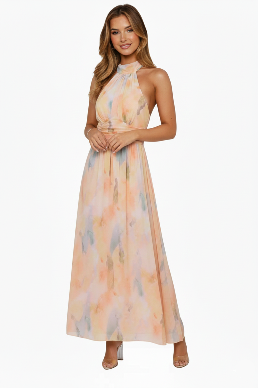 Mavenburry | Women’s Halter Neck Maxi Dress