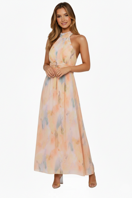 Mavenburry | Women’s Halter Neck Maxi Dress