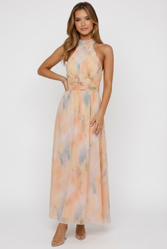 Mavenburry | Women’s Halter Neck Maxi Dress