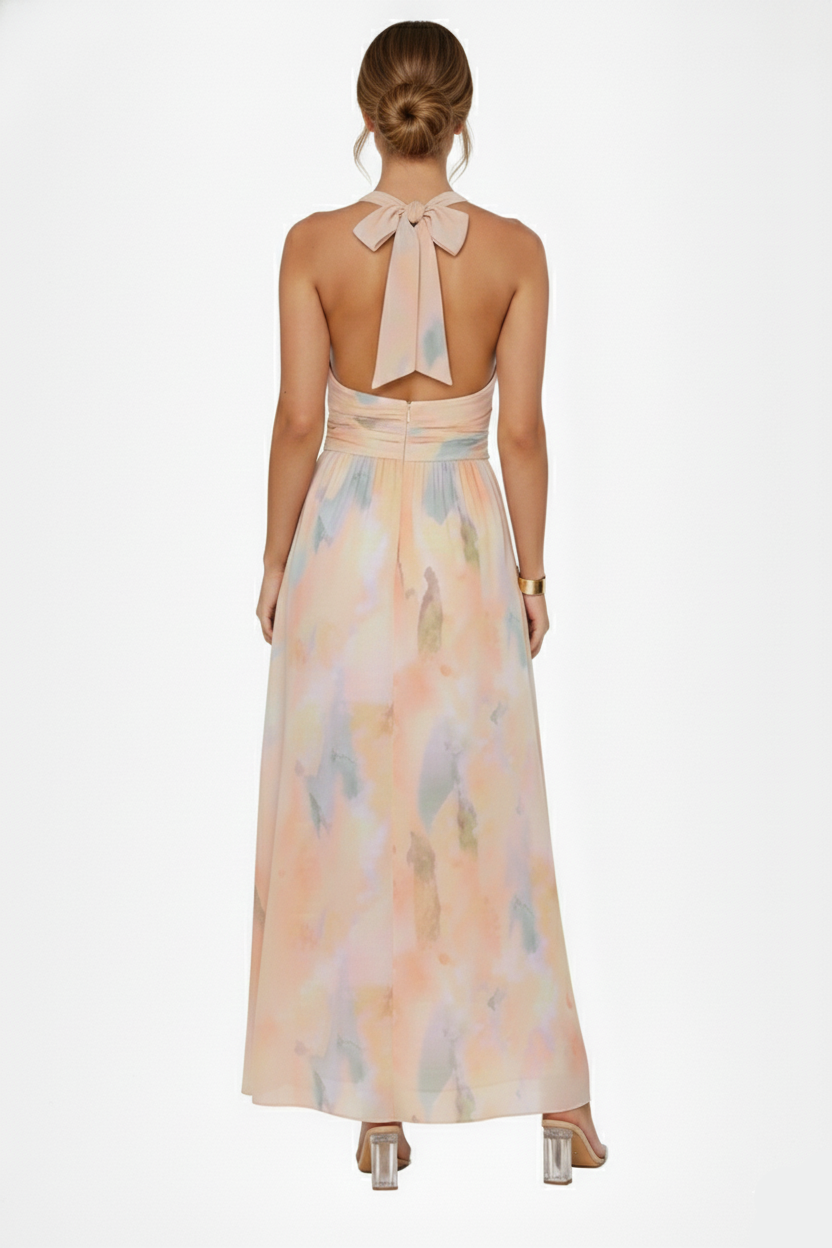 Mavenburry | Women’s Halter Neck Maxi Dress