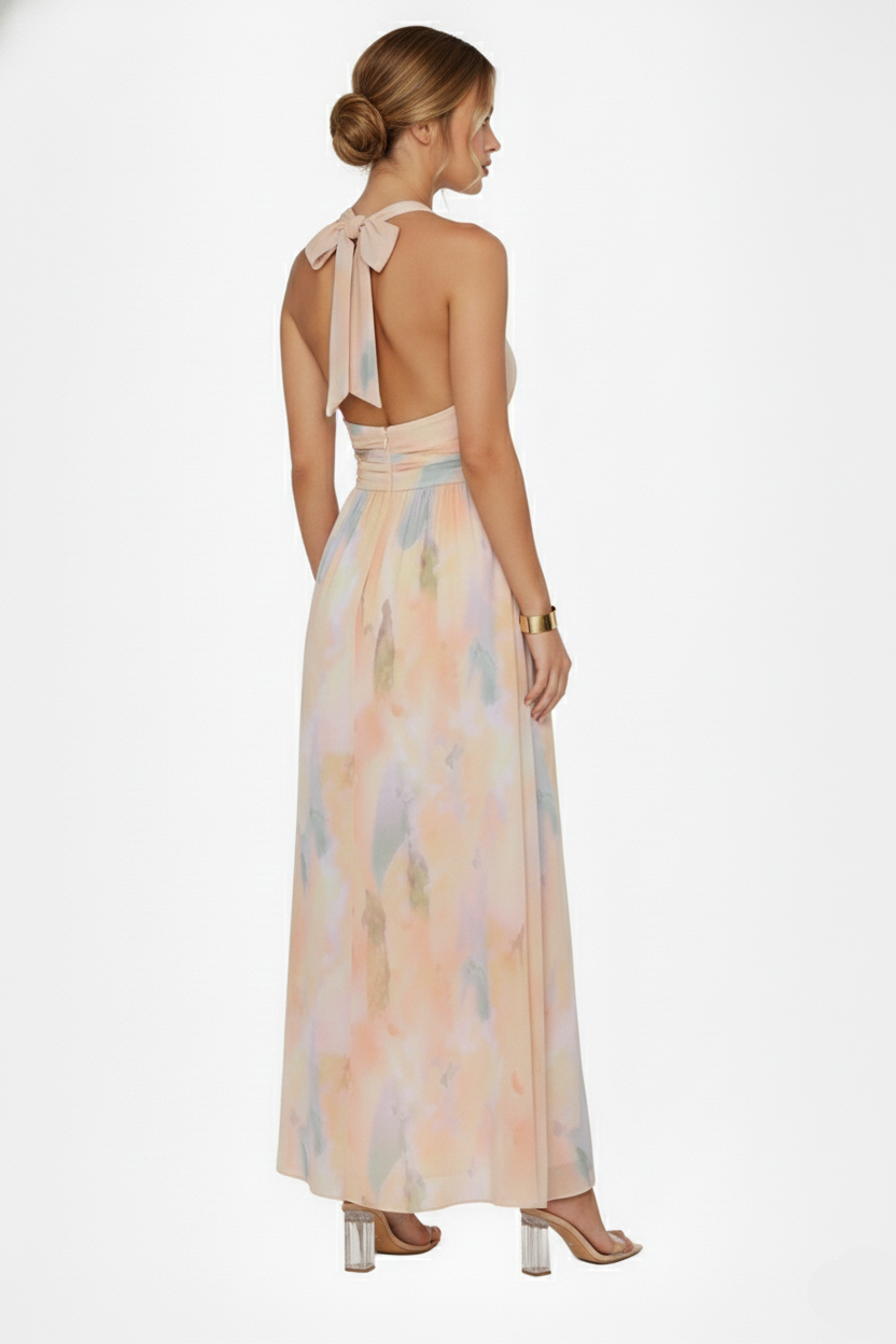 Mavenburry | Women’s Halter Neck Maxi Dress