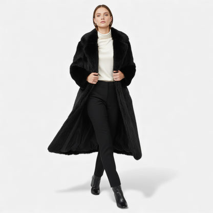Mavenburry | Women’s Long Faux-Fur Overcoat