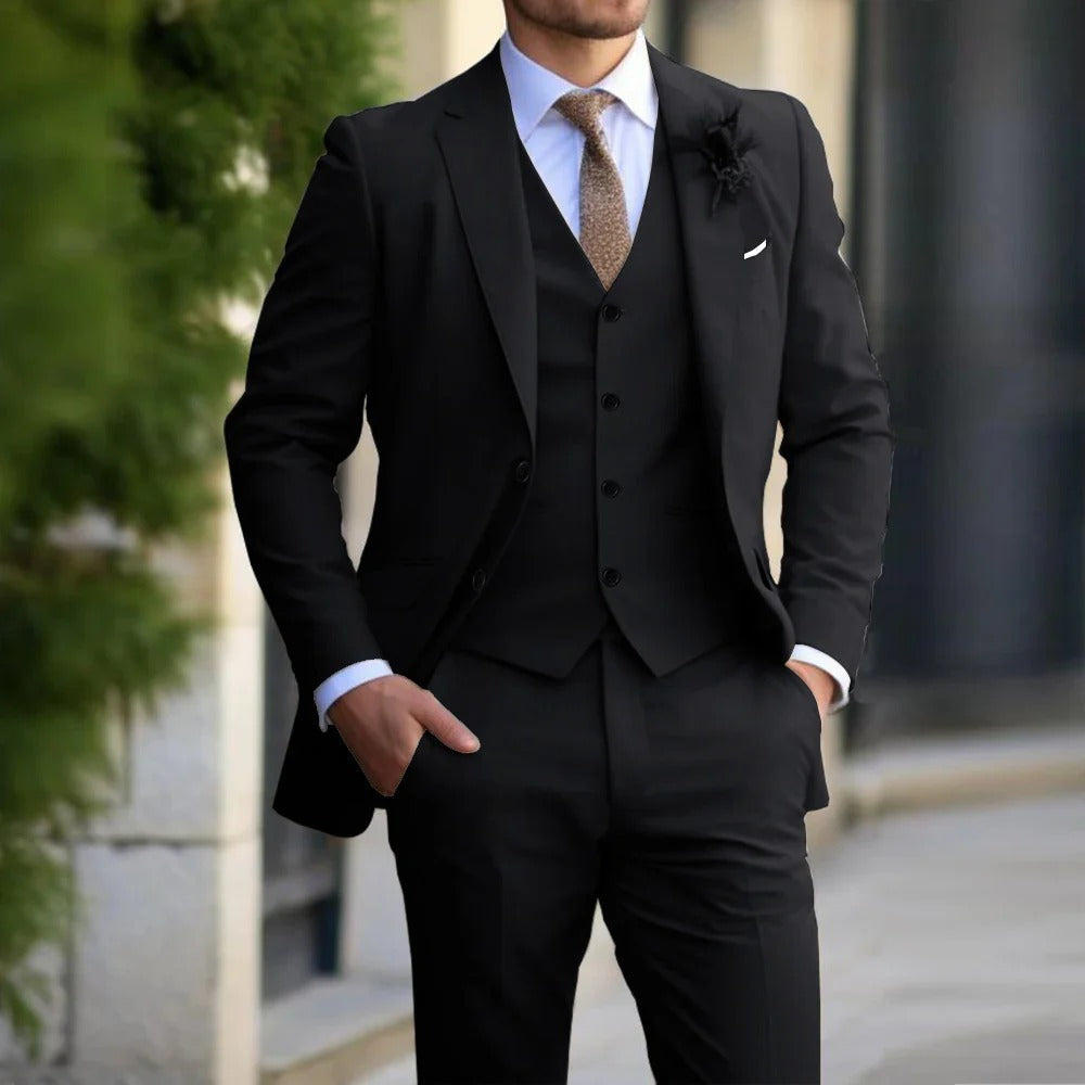 Layered 3-Piece Men's Suit - Weston