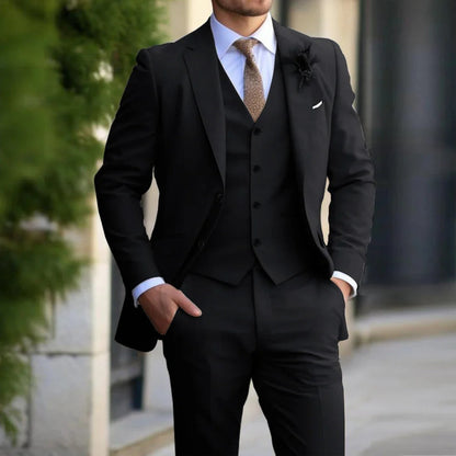 Layered 3-Piece Men's Suit - Weston