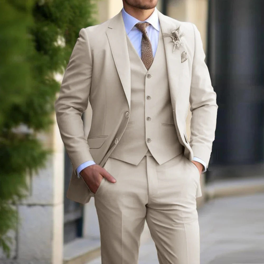 Layered 3-Piece Men's Suit - Weston