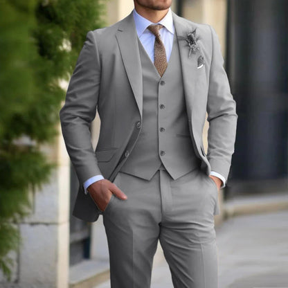 Layered 3-Piece Men's Suit - Weston