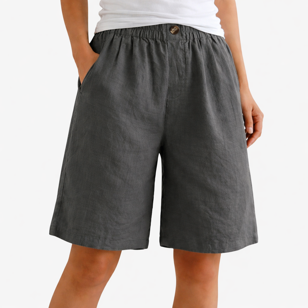 Longline Shorts Women’s Elastic Waist Casual