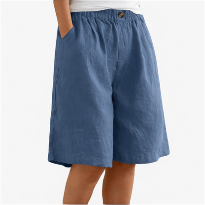 Longline Shorts Women’s Elastic Waist Casual