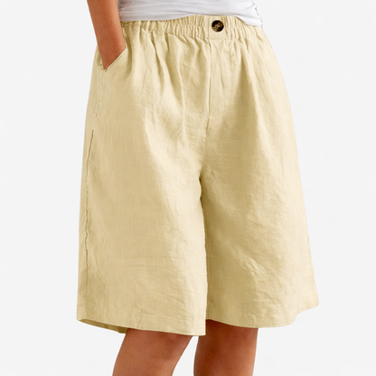 Longline Shorts Women’s Elastic Waist Casual