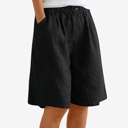 Longline Shorts Women’s Elastic Waist Casual