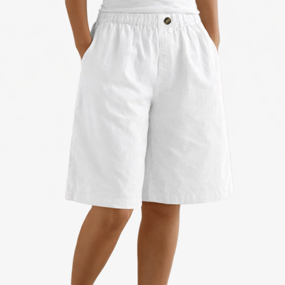 Longline Shorts Women’s Elastic Waist Casual