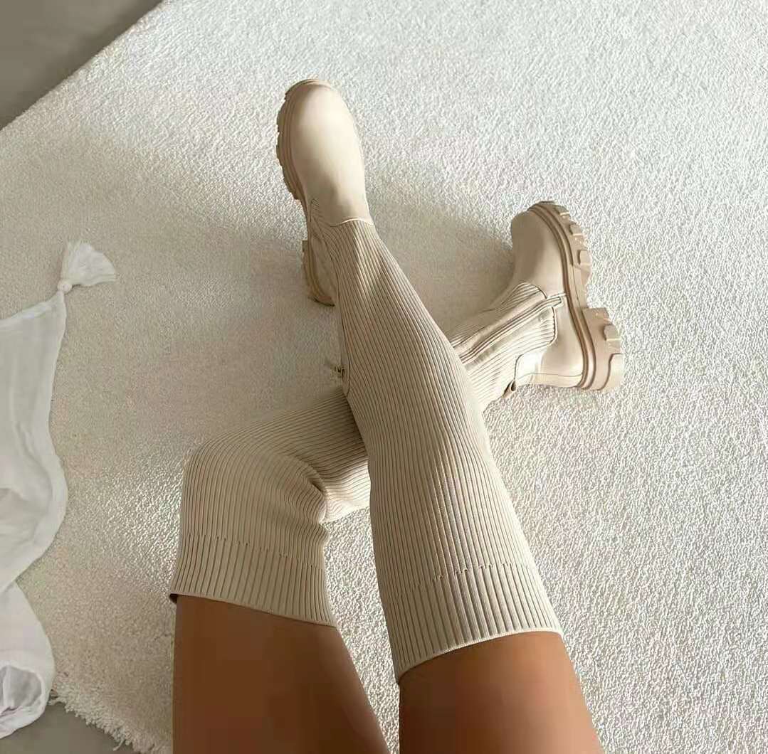 Luna Over-the-Knee Sock Boots