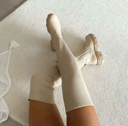 Luna Over-the-Knee Sock Boots