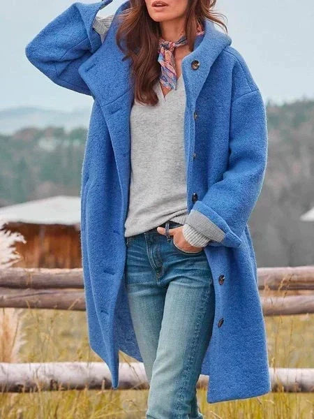 Maxi Hooded Coat for Women - Isabella